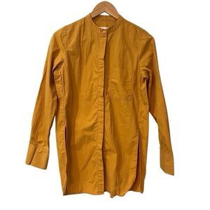 Mijeong Park mustard yellow tunic button up Medium